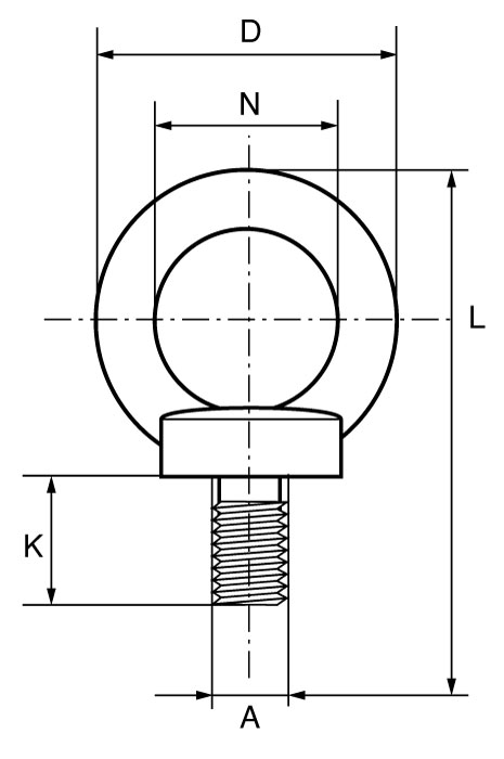 cobra grade 8 eye bolt dimensions